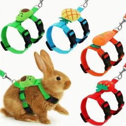 Correia no peito para pequenos animais, corda de tração ao ar livre, cinto ajustável, colete de trela, hamster, coelho, cobaia - Image 1