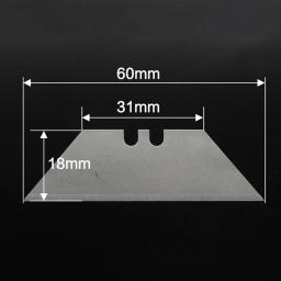 Lâmina Trapezoidal Lâmina De Substituição, Ferramenta De Corte De Arte Artesanal, Ferramentas Manuais De Corte De Madeira Compensada De Papel Multifuncional, 10Pcs por Conjunto - Image 6