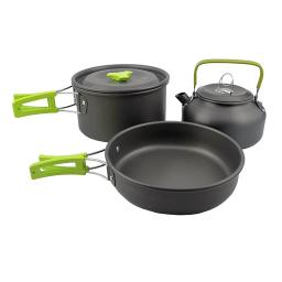Camping Cookware Kit, Equipamento Leve, Cozinhar Kit para Viajar, Trekking, Caminhadas, Exterior, Alumínio - Image 4