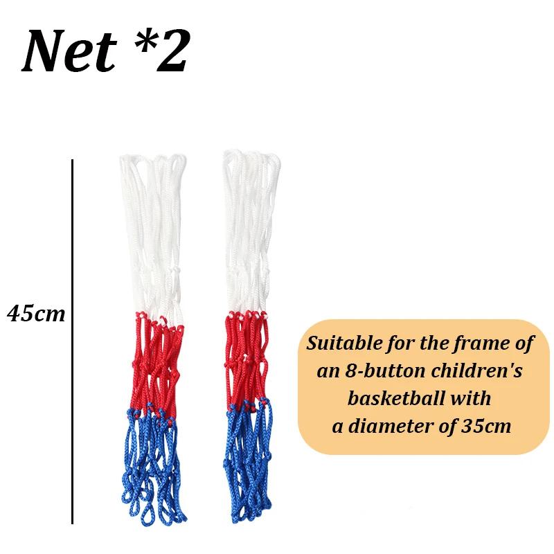 Conjunto de cesta de basquete infantil de 32cm, porta de parede montada, estrutura de aro sólido com 1 rede, 4 parafusos de expansão, cesta de basquete suspensa - Image 1