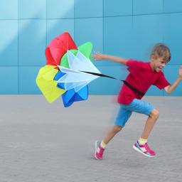 Parachut Umbrella Drag Brocas para crianças, Treinamento de velocidade física, Resistência, Fitness, Corrida, Equipamento de ginástica, Esporte ao ar livre, Brinquedo infantil - Image 2