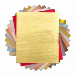 Vinil adesivo permanente de metal brilhante escovado, 6 folhas, 12 "x 10", pacote de vinil para artesanato, decoração, scrapbooking para corte - Image 6