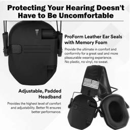 Original tático eletrônico tiro earmuff esportes ao ar livre anti-ruído fone de ouvido impacto som amplificação audição - Image 2