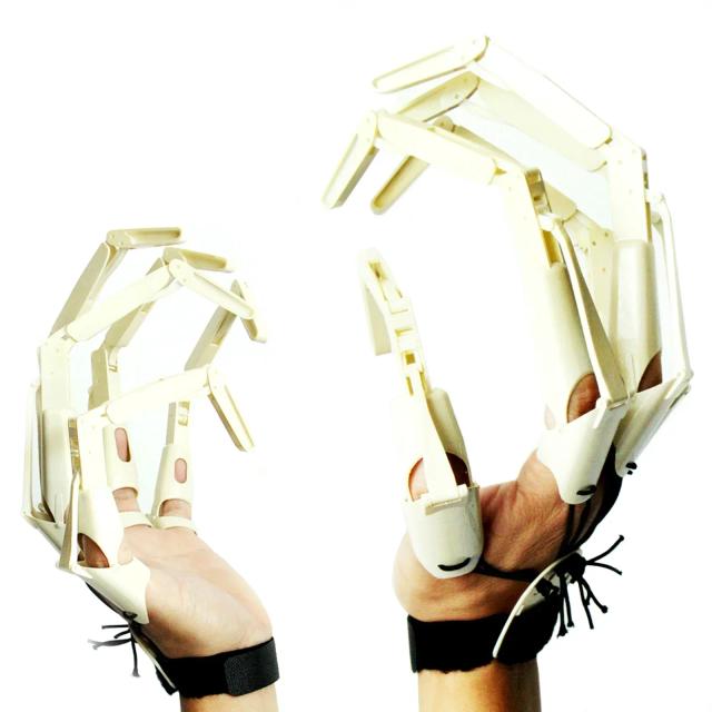 Luvas Flexíveis para Crianças e Adultos - Fantasia de Garra Fantasma Engraçada, Modelo de Mão, 1 Par