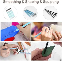 Conjunto De Ferramentas De Escultura De Argila, canetas De Ponta De Silicone, ferramentas De Escultura De Cerâmica, ponto De Cerâmica, caneta De Bola - Image 6