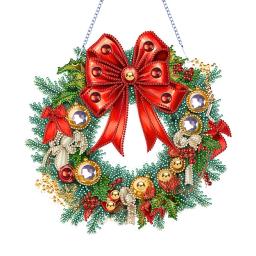 Pintura Diamante Em Forma Especial Pendurado Grinalda, Grinalda De Natal Acrílico, Decoração Da Parede, Guirlanda Pintura De Arte - Image 4