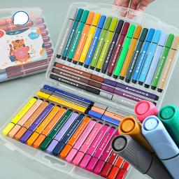CHEN LIN-Conjunto profissional de pintura e desenho para crianças, caneta aquarela não tóxica, lápis de cera laváveis graffiti, 18 cores, 24 cores, 36 cores, 48 cores - Image 5