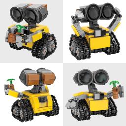 Filme clássico 200 + pçs mini robô wall-e moc blocos de construção modelo diy tijolos kits brinquedos criativos para crianças presentes adultos - Image 6