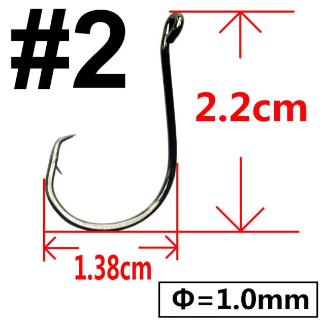 Anzol de Pesca de Aço Carbono 20pcs