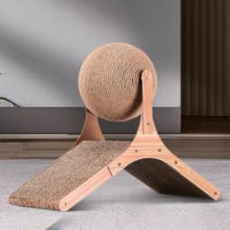 Brinquedo resistente ao desgaste Cat Scratcher Brinquedo interativo do animal de estimação Proteção de móveis Coçar bola Grind Claw Playing Gatos de interior - Image 2