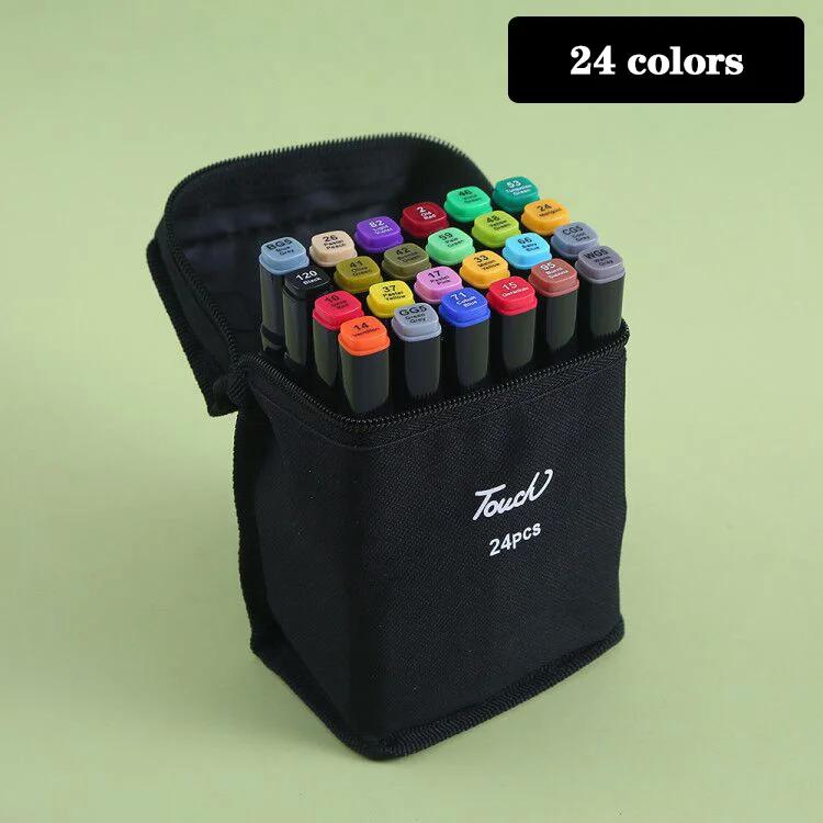 Marcadores Brush Canetas Set para Artista, Pintura, Desenho, Manga Highlighter, Material de Arte Escolar, Papelaria Coreano, 168 Cores - Image 1