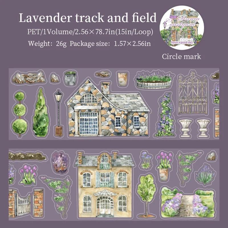 1 rolo 2m fita sonho jardim paisagismo corte livro fundo decoração material adesivos scrapbooking corte 65mm * 2m - Image 1