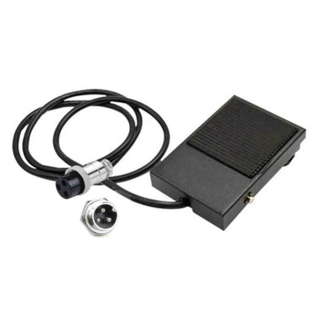Pedal Antiderrapante para Soldagem TIG com Controlador Local e Acessórios 2A, 3 Pinos, 5A - Modelo TFS-1