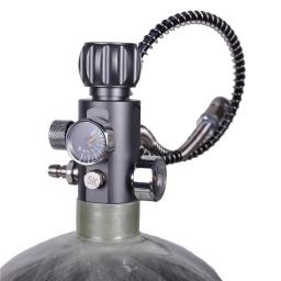 Cilindro de fibra de carbono de 3L para recarga de tanque de ar PCP de paintball com válvula de carregamento de calibre duplo - Image 5