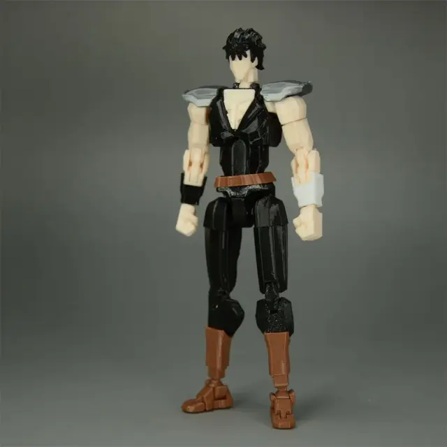 Manequim Impresso em 3D Kenshiro Hokuto No Ken Multi-Articulado para Brinquedos e Presentes de Crianças e Adultos 2.0
