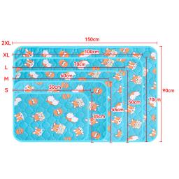 Cão pee almofada cobertor reutilizável absorvente fralda lavável filhote de cachorro treinamento almofada cama pet urina tapete para pet assento de carro sofá capa - Image 6