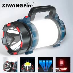 Impermeável LED Camping Lantern, Power Bank, Holofote, Lanterna para Caminhadas, Emergência, Casa, Ao ar livre, Novo, 4800mAh - Image 1