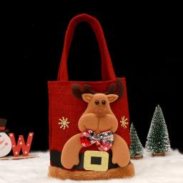 Sacos do presente do Natal, sacola, doces, boneco de neve, urso, armazenamento, decoração, bolsas, 20 PCes - Image 6