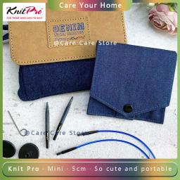 Intercambiáveis Circular tricô agulhas Set, Knit Pro, Mini Denim, Sweater, Kit agulha removível - Image 1