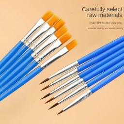 Conjunto de Pincéis para Desenho a Óleo Aquarela Acrílica, Escova de Cabelo Redonda, Caneta para Escrever, Arte Suprimentos, Ferramentas de Pintura, 10 unid, 50 unid - Image 3