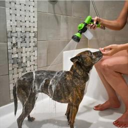 Ajustável de alta pressão pulverizador bocal mangueira, Dog Shower Gun, Pet Wash Limpeza, Espuma de água do banho, pulverizador de sabão, 3 modos, Clean Tool - Image 1