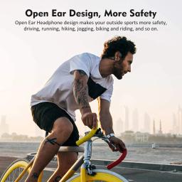Headset sem fio Bluetooth com microfone, fone de ouvido condução óssea, impermeável, corrida esporte, exercícios, clássico DG08, BT 5.3, 2022 - Image 3