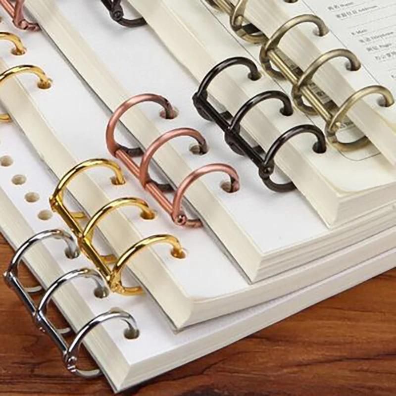 2PCS Ring Binder Clipes Fivela Destacável Folhas Soltas Binder 3 Anéis Metal Vinculação Clipes Material Escolar Escritório - Image 1