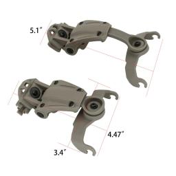 ARC Capacete Mount Rail Adapter, Amplified Sports Sound, Headphones tiro eletrônico, adaptador de som para Earthquad Leight - Image 2