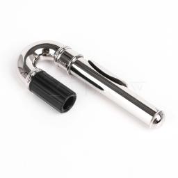Yibuy 15.3cm flauta cabeça curvada conjunta peças de reparo niquelado - Image 3