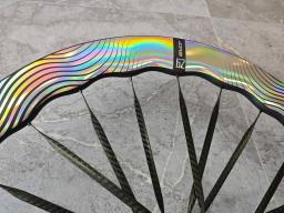 Komcas conjunto de rodas de carbono super colorido xiangyun bicicleta de estrada freio a disco clincher roda carbono 700c dianteiro traseiro 62mm dpd envio - Image 4