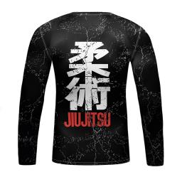 Camisolas de boxe infantis, quimono infantil, Jiu Jitsu Rashguard, t-shirt e calças MMA, calções Muay Thai, Bjj Rash Guard, roupa desportiva, 4 peças por conjunto - Image 4