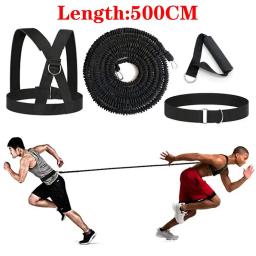 Bungee resistência cabo conjunto de fitness taekwondo hóquei futebol basquete esgrima salto movimento lateral sprint treinamento de velocidade excessiva - Image 1