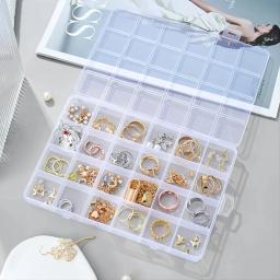 Organizador De Plástico Transparente Para Armazenamento De Jóias, DIY Artesanato Recipiente, Equipamento De Pesca, Forma E Arte, Atacado - Image 3