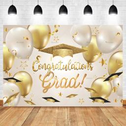 Feliz Graduação Festa Banner Backdrop, Parabéns Personalizado Classe Grad de 2024, Pós-Graduação Fotografia Cartaz, Decoração De Fundo - Image 3