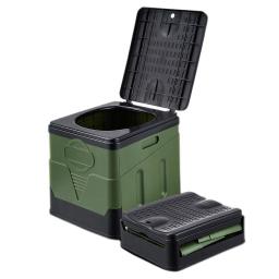 Vaso sanitário dobrável portátil para acampamento ao ar livre, penico para adultos, design de capa, assento para carro, piquenique, organizador e armazenamento - Image 1