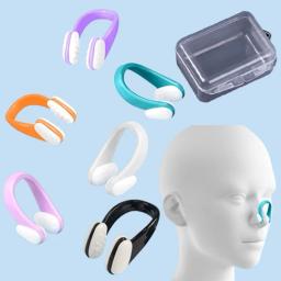Natação Nariz Clipe com Caixa, Ambiental Soft Silicone Nose Clip para Crianças e Adultos, Natação Esporte Mergulho Equipamento de Proteção, Iniciante - Image 2