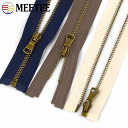Meetee-Zíperes metálicos para costura, zíper aberto, acessórios de mochila, fechamentos para roupas, decoração, 5 #, 40 cm, 50 cm, 60 cm, 70 cm, 80cm, 2 PCes, 5 PCes - Image 2