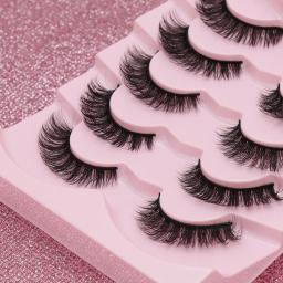 Espessura cílios postiços Extensão, Natural Mink Cílios, Curl 3D Alado, Cat Eye, Novo - Image 4