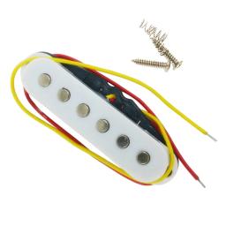 Strat estilo guitarra elétrica pickup Kit, Single Coil Pickup, carregado, Highout, substituição ajuste para guitarra de 6 cordas - Image 3