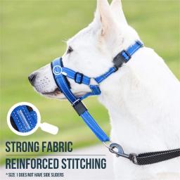 Cão Focinho Boca Guarda Nylon Strap Raças Médias Grandes Reflexivo Seguro - Image 4