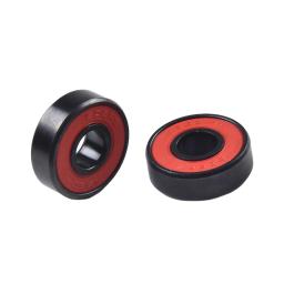 Rolamentos cerâmicos pretos de alta velocidade 608rs, 8 peças com espaçador para skate inline, rolamentos, scooter, longboard, mistura - Image 4