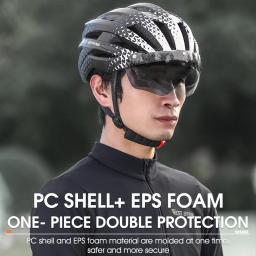 West biking bicicleta óculos magnéticos capacete com luz traseira ultraleve das mulheres dos homens bonés seguros mtb capacete da bicicleta de estrada equipamentos ciclismo - Image 5