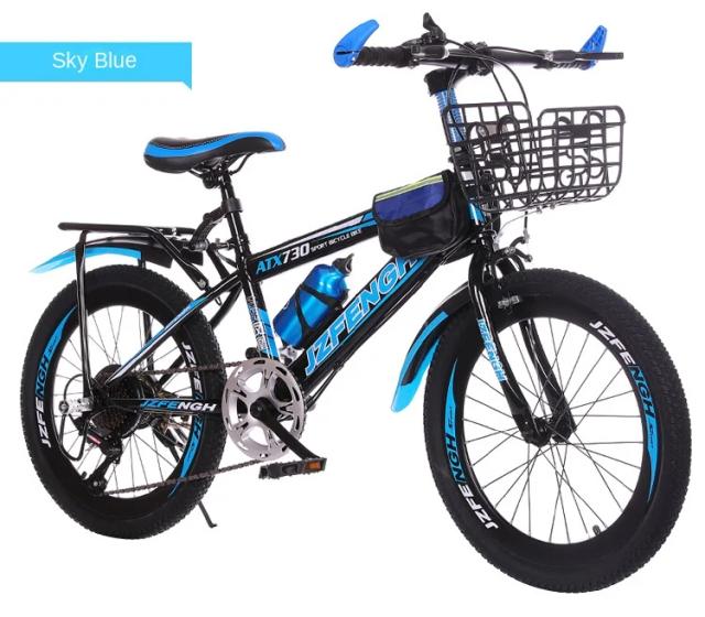 Bicicleta Mountain Bike Infantil Dobrável com Absorção de Choque e Velocidade Variável
