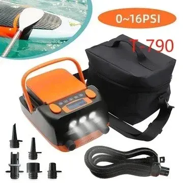 Bomba Inflável Elétrica 12V para Caiaque, SUP e Paddle Board com Conexão para Bateria de Carro