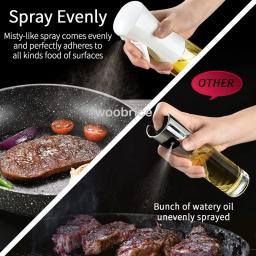 Spray de óleo para cozinha, distribuidor do nebulizador, pulverizador de óleo, Airfryer para churrasco, Camping, difusor de azeite, 200 ml, 300 ml, 500ml - Image 5