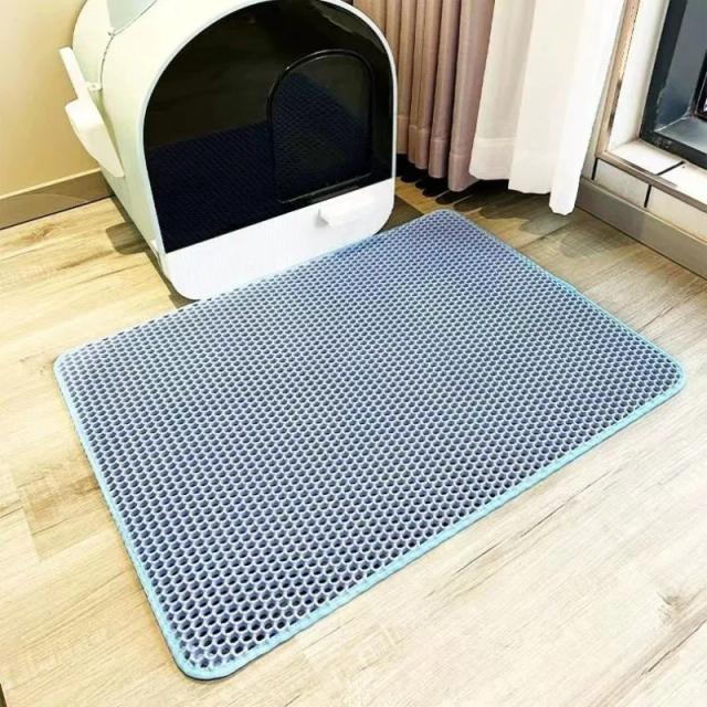 Tapete Impermeável e Antiderrapante para Gatos - Almofada de Cama Dobrável de Camada Dupla