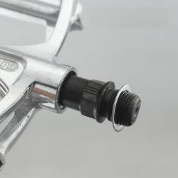 Aço inoxidável Pedal Spacer para Bike Crankset Proteção, Peças de bicicleta, Acessórios de ciclismo, Montando Cor Prata - Image 2