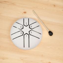 Mini Handpan Rain Drum for Yoga Meditação, Instrumento Exterior, 3 Polegadas, 6 Notas, Presente Original - Image 5