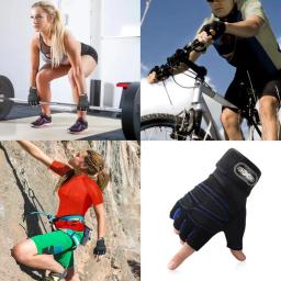 Luvas Esportivas de Meio Dedo para Fitness, Proteção para as Mãos, Antiderrapante, Respirável, Ciclismo, Ao Ar Livre, Caça, Escalada, M, L, XL - Image 4