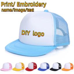 Logotipo personalizado diy para crianças malha esportes boné de beisebol chapéu de caminhoneiro para meninos e meninas barato snapback chapéu ajustável chapéus de sol crianças - Image 4